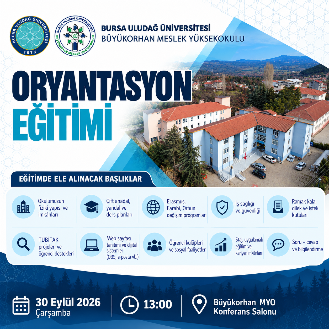 Büyükorhan MYO’da Oryantasyon Eğitimi Gerçekleştirildi