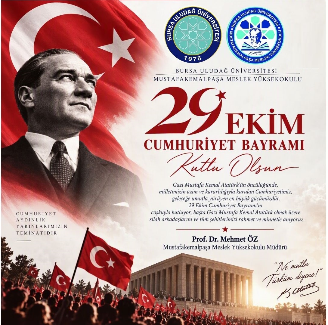 29 EKİM CUMHURİYET BAYRAMIMIZ KUTLU OLSUN