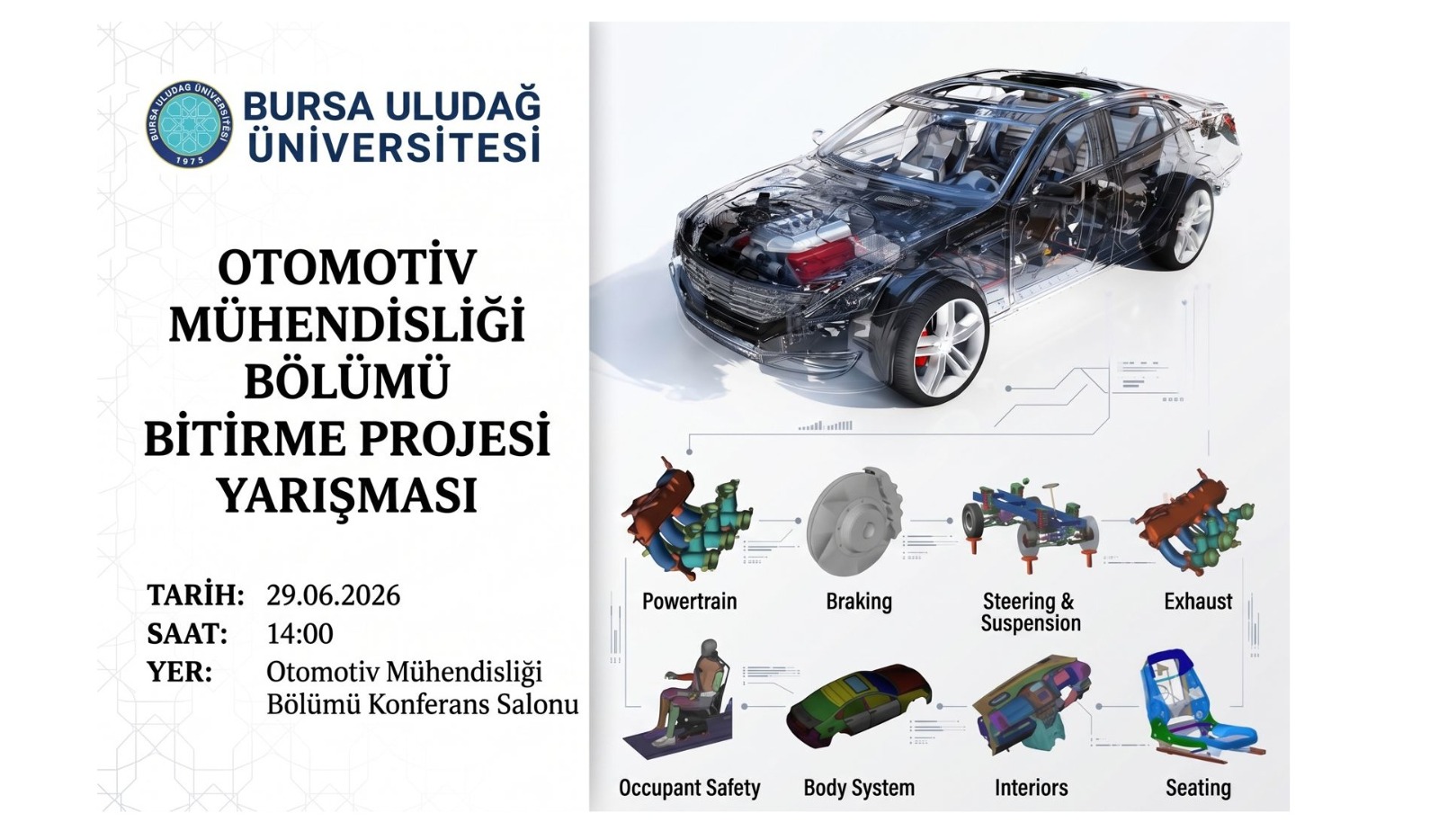 Automotive Engineering Department Capstone Project Competition to be Held