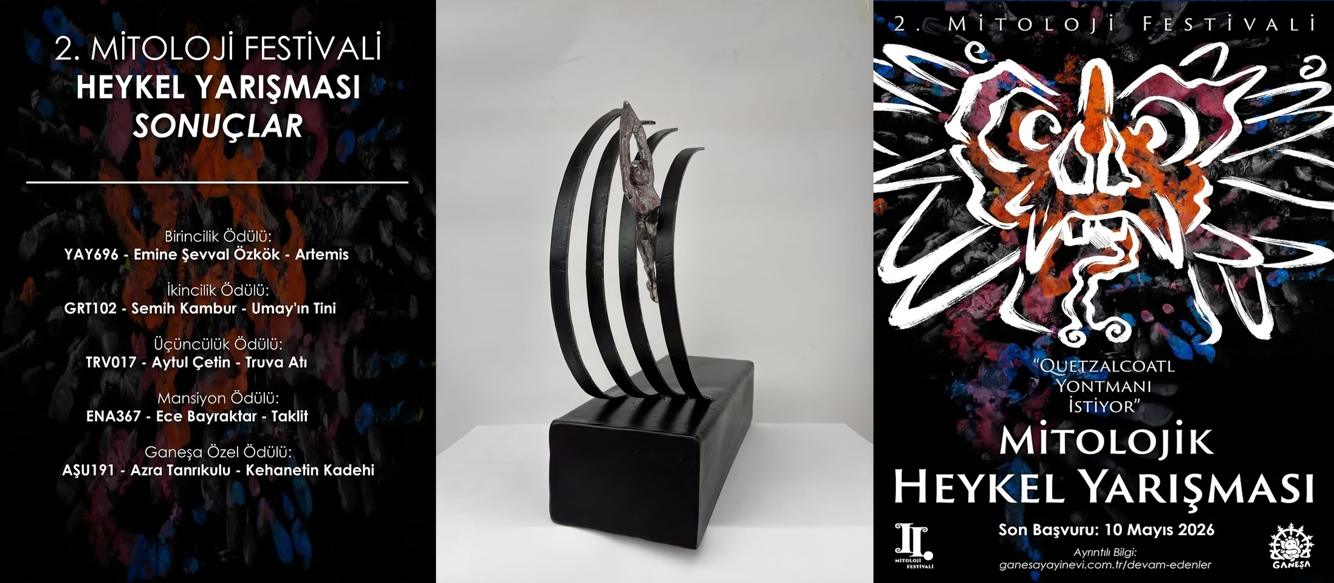 2. Mitoloji Festivali Heykel Yarışması Birincilik Ödülü