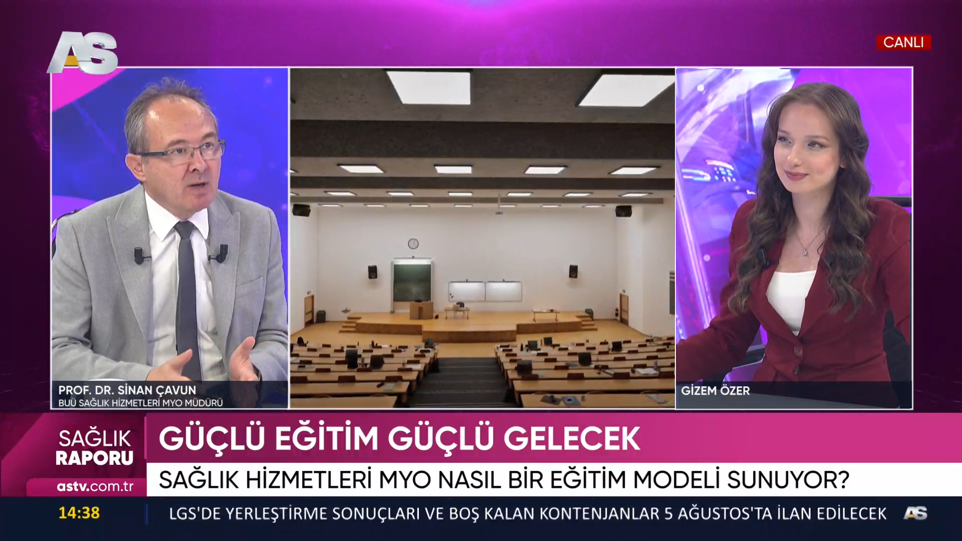 SAĞLIK HİZMETLERİ MESLEK YÜKSEKOKULUMUZ TV’DE TANITILDI