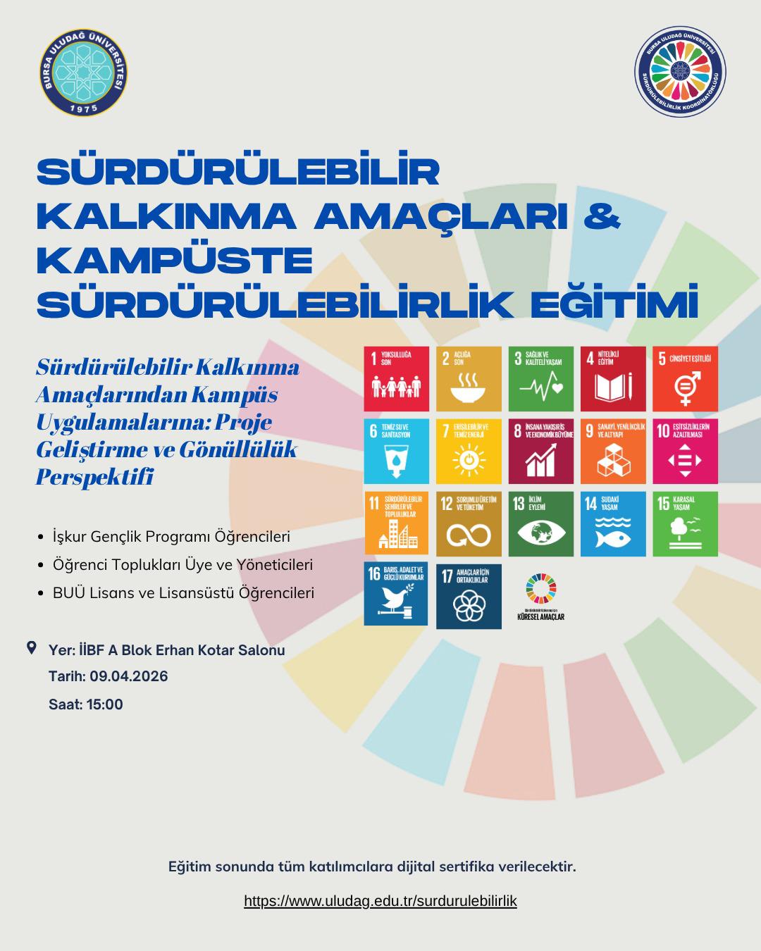 KAMPÜSTE SÜRDÜRÜLEBİLİRLİK EĞİTİMİ