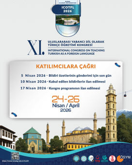 XI. Uluslararası Yabancı Dil Olarak Türkçe Öğretimi Kongresi 