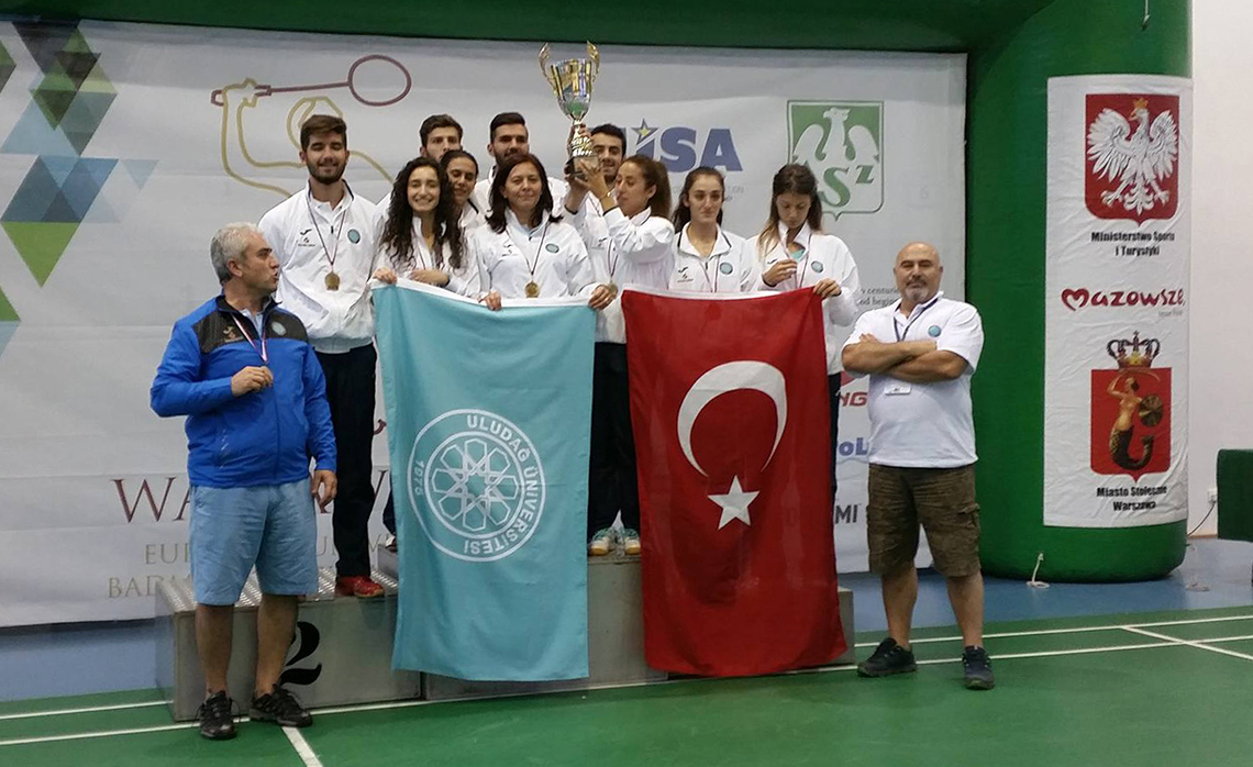 Uludağ Üniversitesi Badminton Takımı Avrupa Şampiyonu oldu