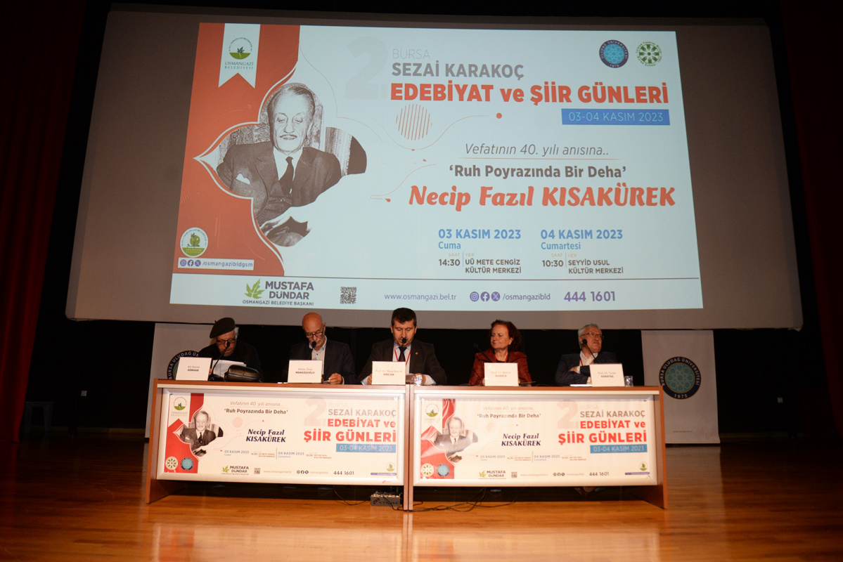 2. Bursa Sezai Karakoç Edebiyat ve Şiir Günleri BUÜ ev sahipliğinde başladı