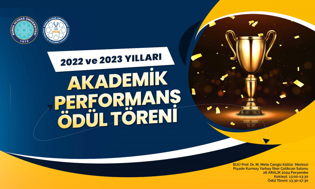 2022 ve 2023 Yılları Akademik Performans Ödül Törenimiz