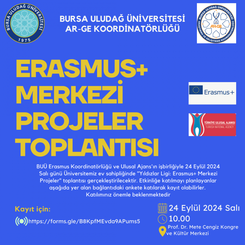 ERASMUS+ MERKEZİ PROJELER TOPLANTISI