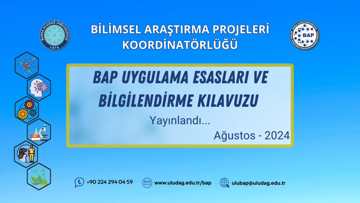 BAP Uygulama Esasları ve Bilgilendirme Kılavuzu Ağustos - 2024