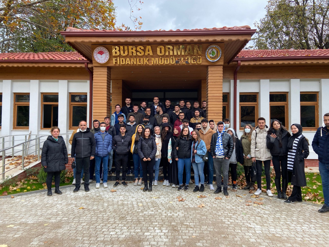 Bursa Orman Fidanlık Müdürlüğüne teknik gezi yapıldı