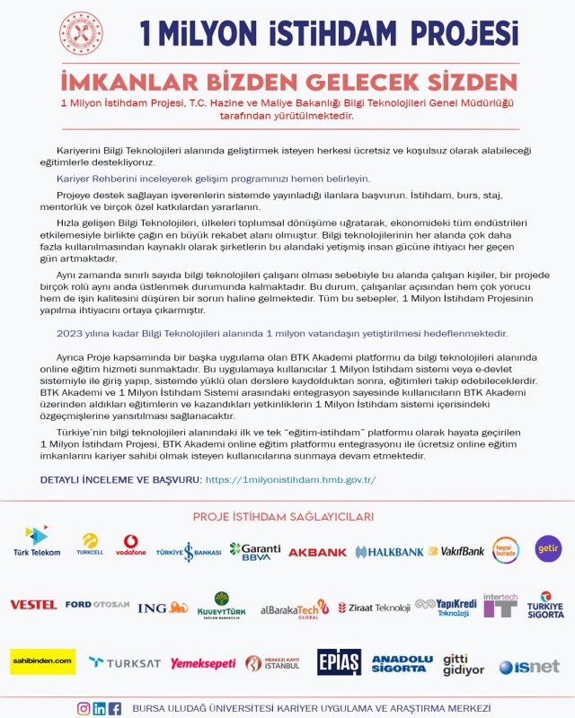 1 Milyon İstihdam Projesi