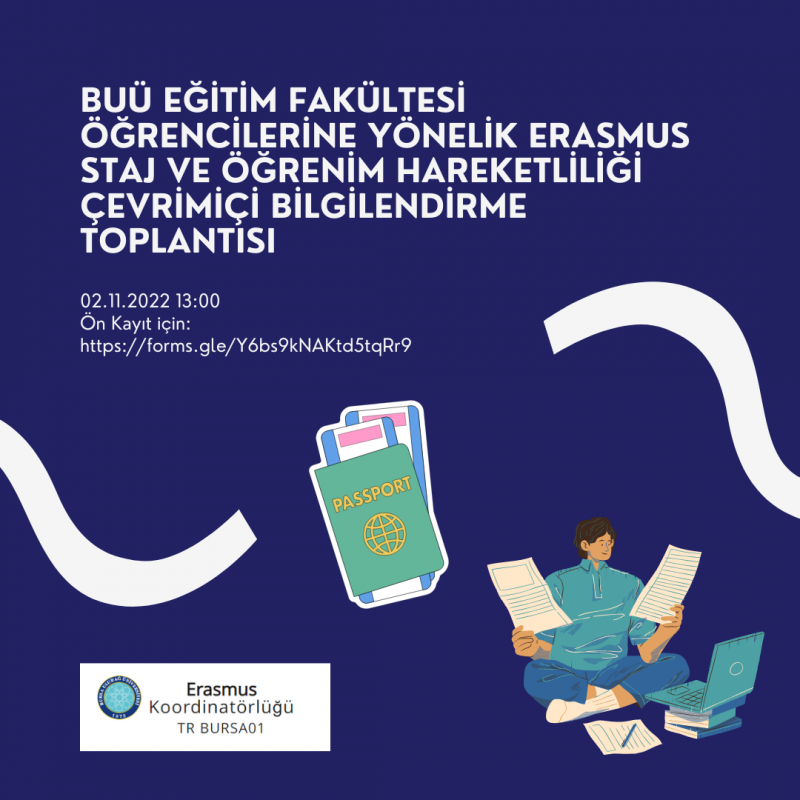  Eğitim Fakültesi Öğrencileriyle Çevrimiçi Erasmus Toplantısı 