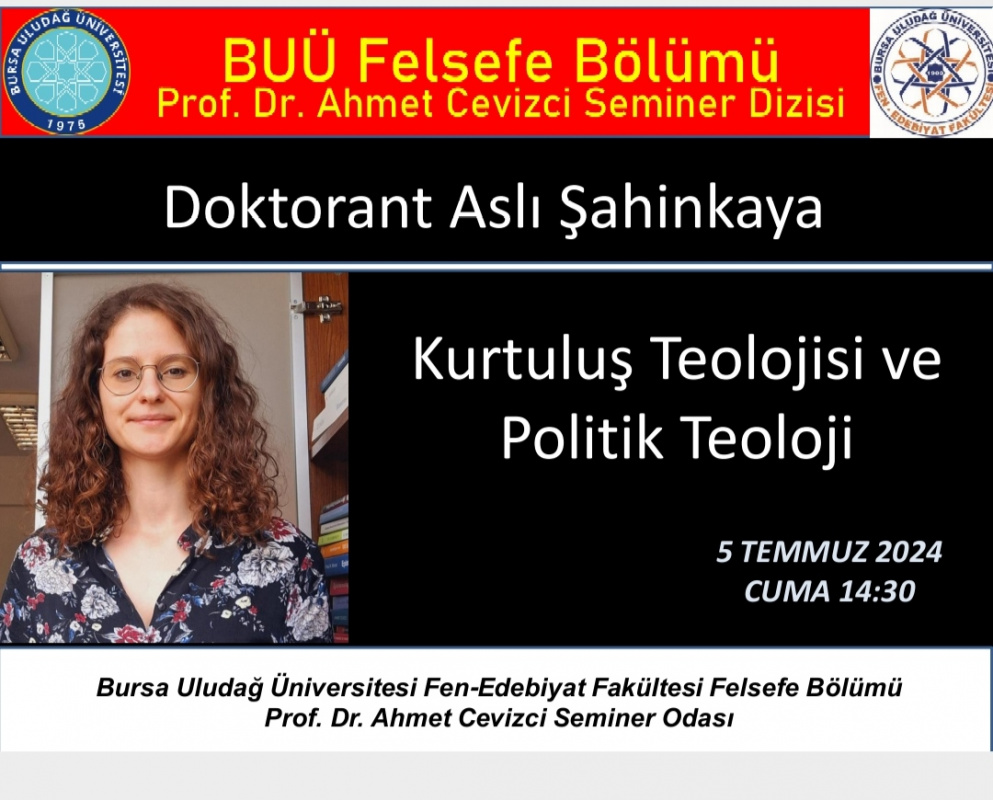 Prof. Dr. Ahmet Cevizci Seminer Dizisi 