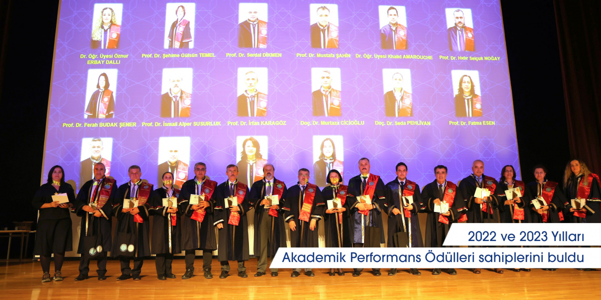 2022 ve 2023 Yılları Akademik Performans Ödülleri sahiplerini buldu