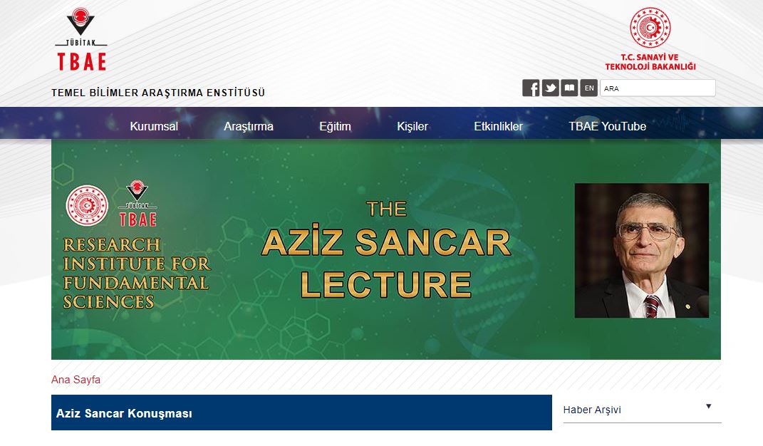  AZİZ SANCAR'IN KONUŞMASI 