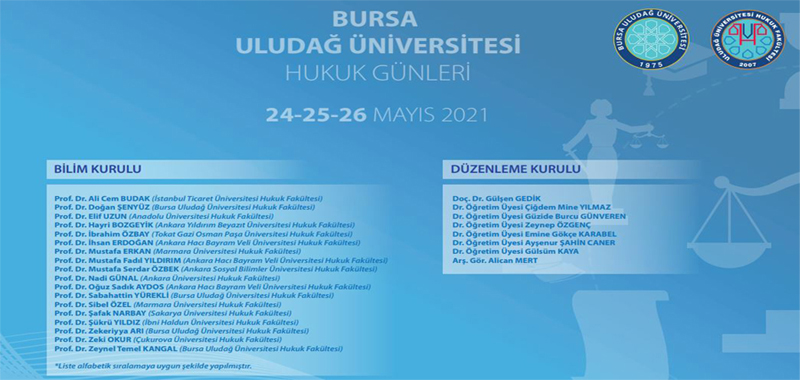   Bursa Uludağ Üniversitesi Hukuk Günleri  