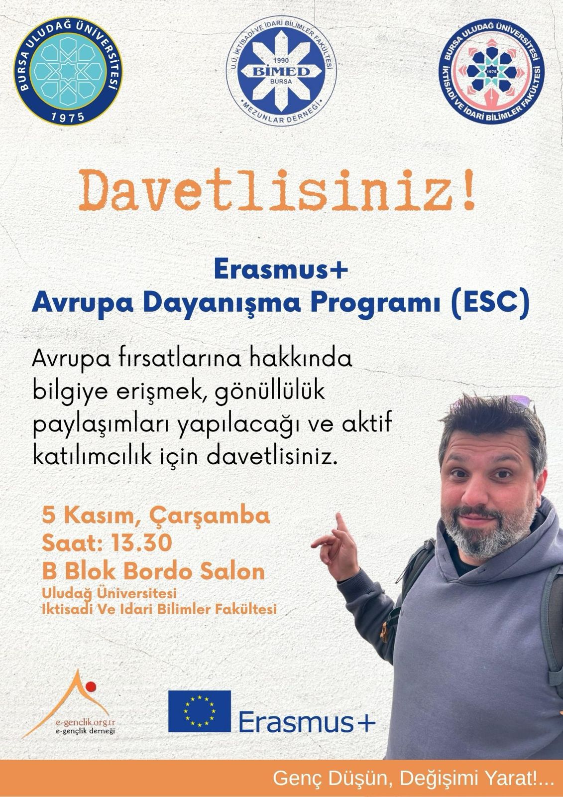 ERASMUS AVRUPA DANIŞMA PROGRAMI (ESC)
