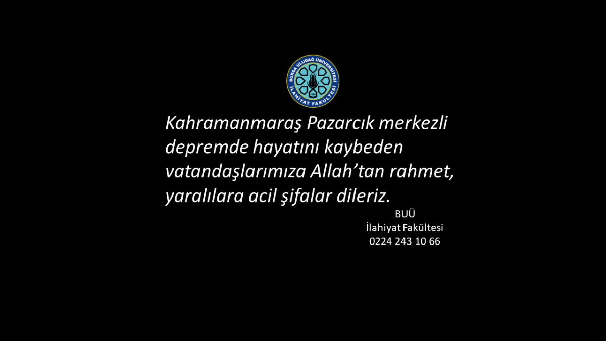 ÜLKEMİZE VE MİLLETİMİZE GEÇMİŞ OLSUN