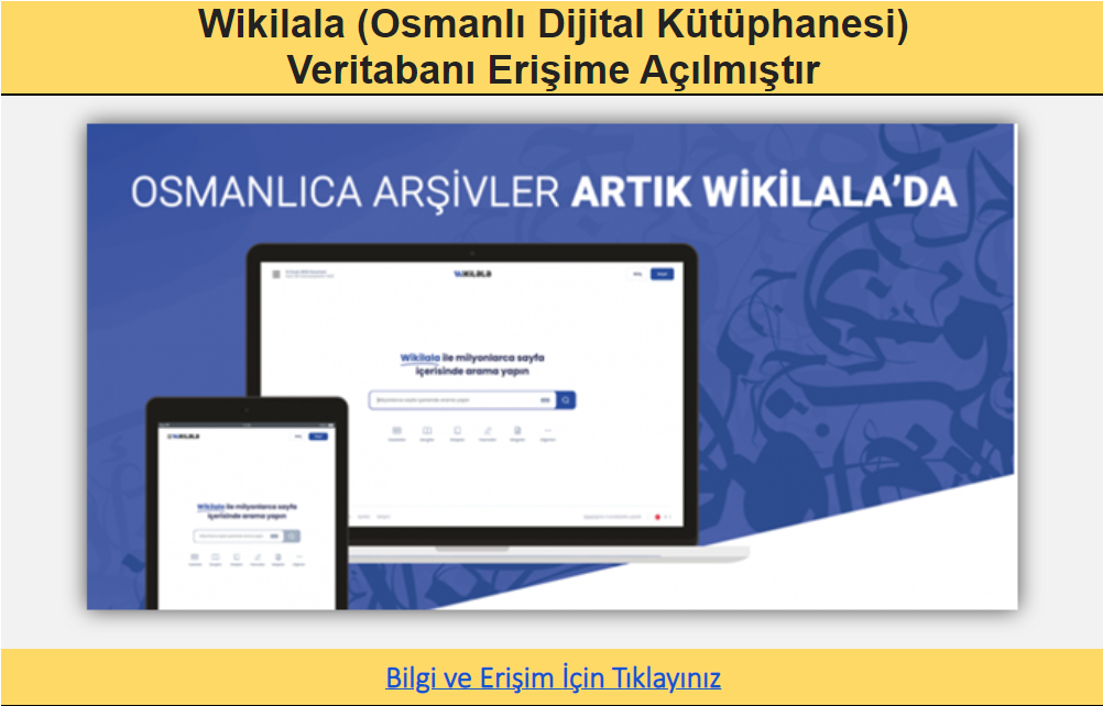 Wikilala (Osmanlı Dijital Kütüphanesi) Erişime Açıldı