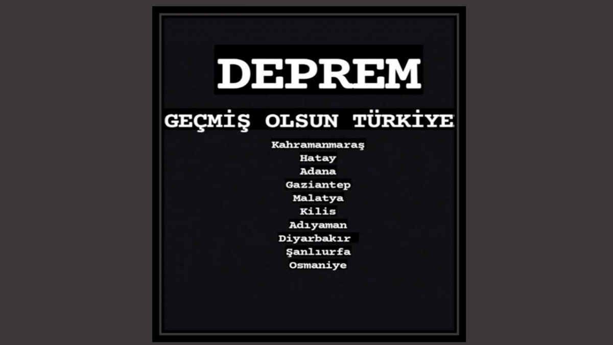 GEÇMİŞ OLSUN TÜRKİYE