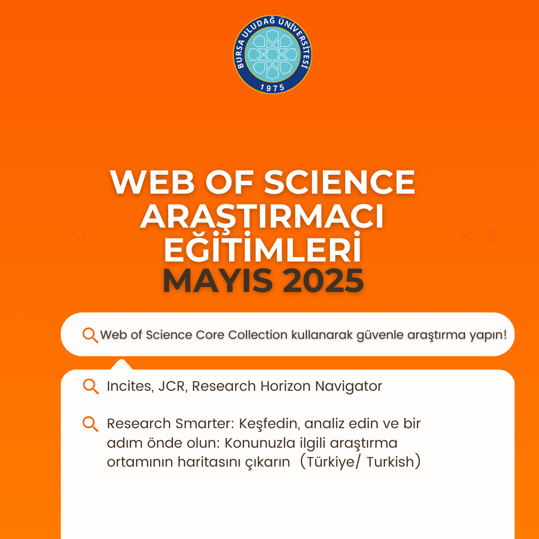 Incites, JCR, Research Horizon Navigator: Araştırmacılar için Araştırma Stratejisi ve Performansı