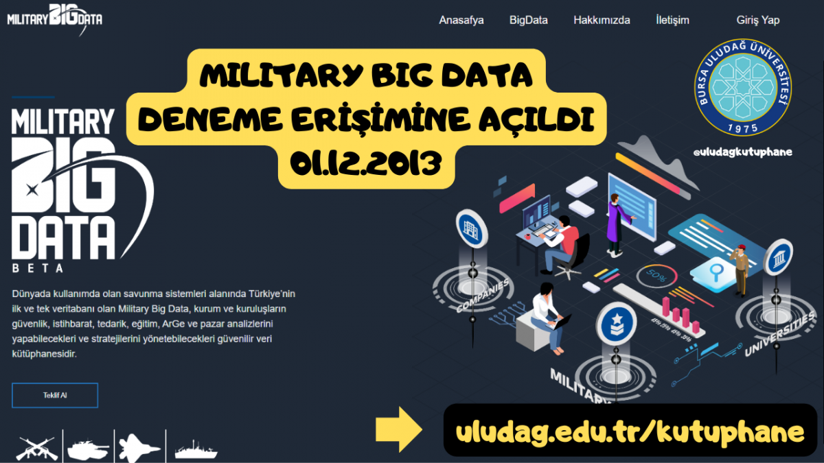 Military Big Data Veritabanı Deneme Erişimi