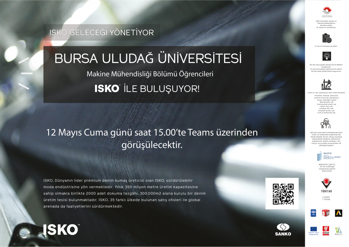 ISKO Geleceği Yönetiyor-Bursa Uludağ Üniversitesi Makine Mühendisliği Bölümü Etkinliği