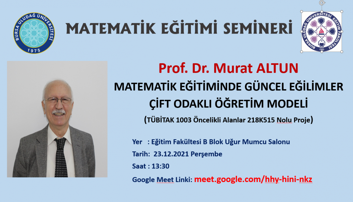  Prof.Dr. Murat ALTUN'un Semineri 