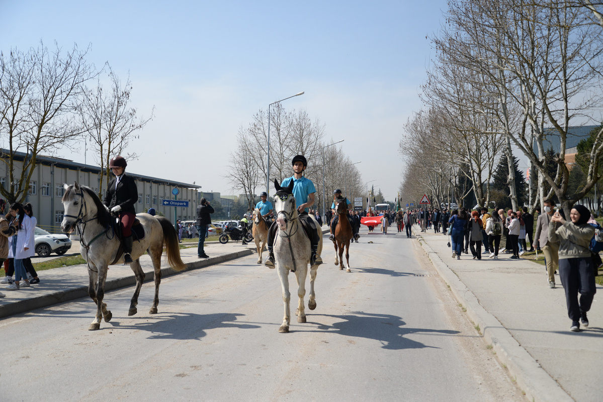  BUÜ’de Nevruz Bayramı Etkinliğine Atlarımızla Destek Verdik 
