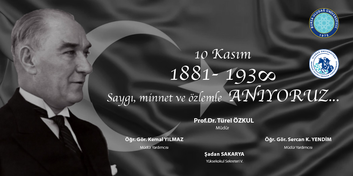  10 Kasım Atatürk'ü Anma Günü Mesajımız 