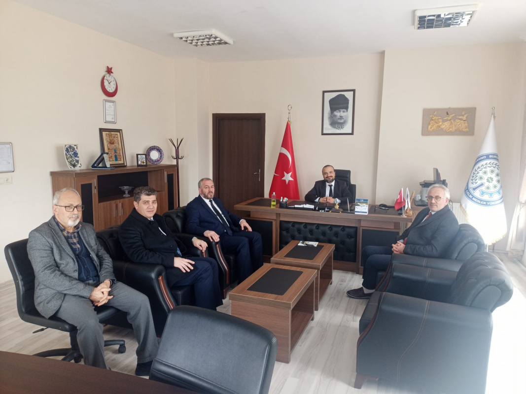 Orhangazi Yeniköy Asil Çelik Meslek Yüksekokulu (OYAÇ MYO) Müdürümüze Orhangazi İlçe Müftüsü Sn. Yasin YILDIZ’dan Hayırlı Olsun Ziyareti