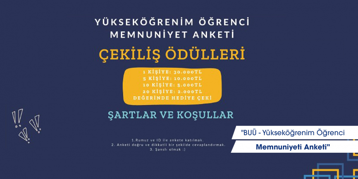 Bursa Uludağ Üniversitesi - Yükseköğrenim Öğrenci Memnuniyeti Anketi