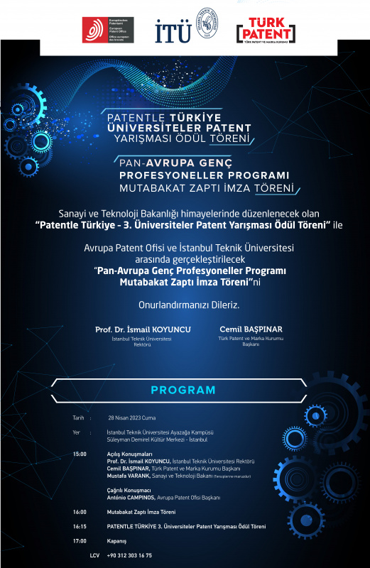Patentle Türkiye-Üniversiteler Patent Yarışmasının Ödül Töreni ve Avrupa Genç Profesyoneller Staj Programı