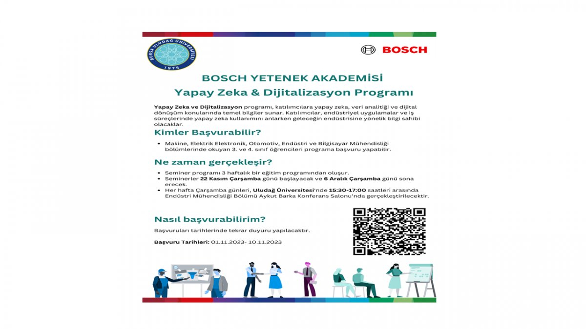 ' Dijitalizasyon&Yapay Zeka Program Başvuruları Başladı (Bosch Yetenek Akademisi'