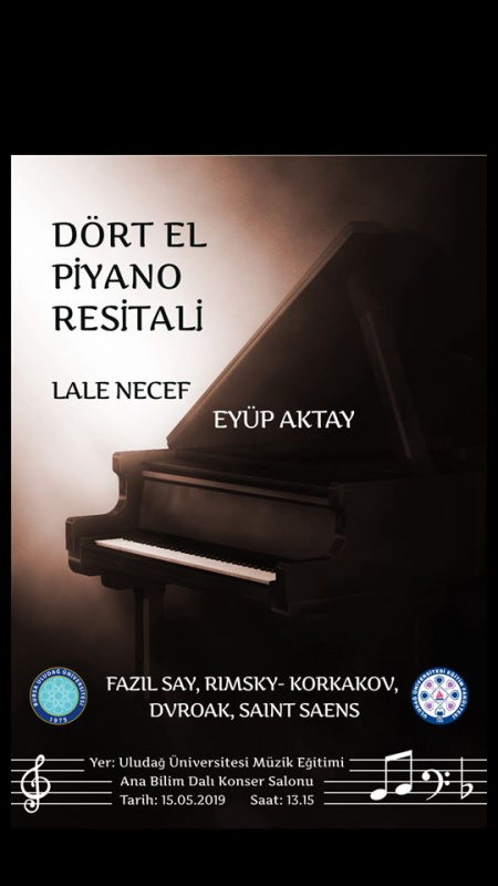  Dört El Piyano Resitali Lale Necef Eyüp Aktay 15 Mayıs 2019 