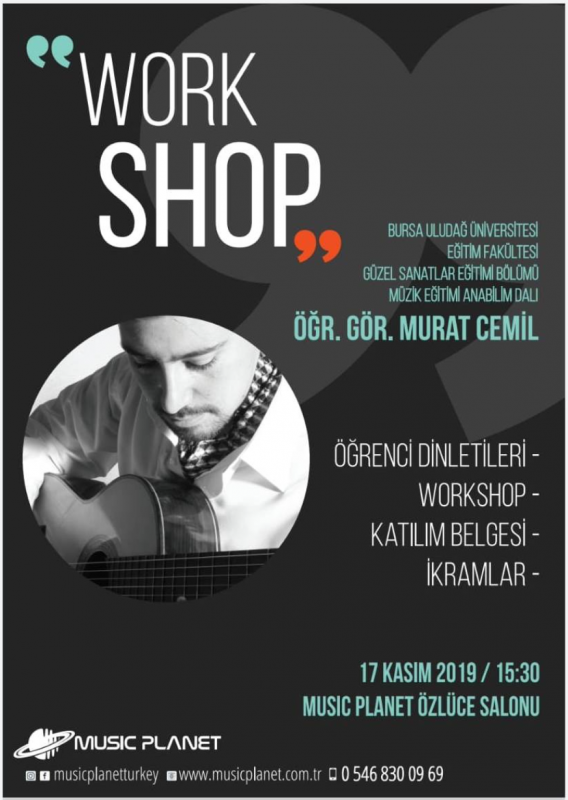 Öğr.Gör. Murat Cemil Work Shop 17 Kasım 2019 
