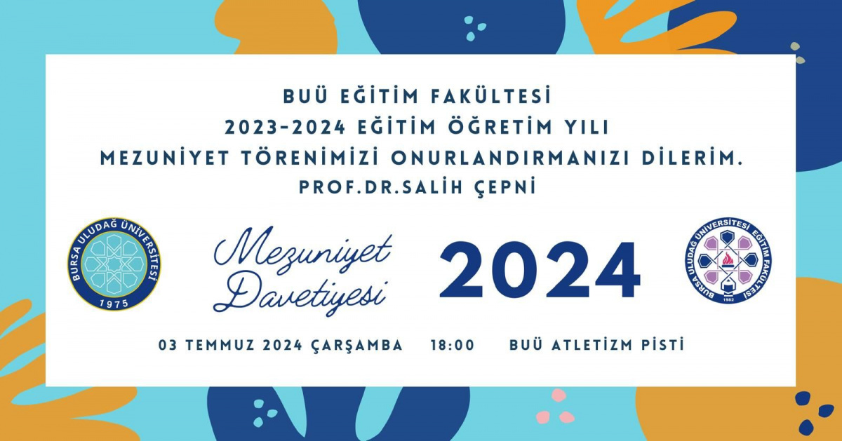  YOU ARE INVITED TO THE 2023-2024 ACADEMIC YEAR GRADUATION CEREMONY 