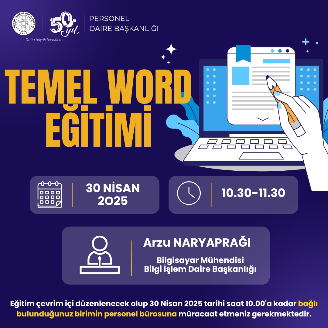 TEMEL WORD EĞİTİMİ