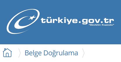 E-Devlet Belge Doğrulama Sistemi