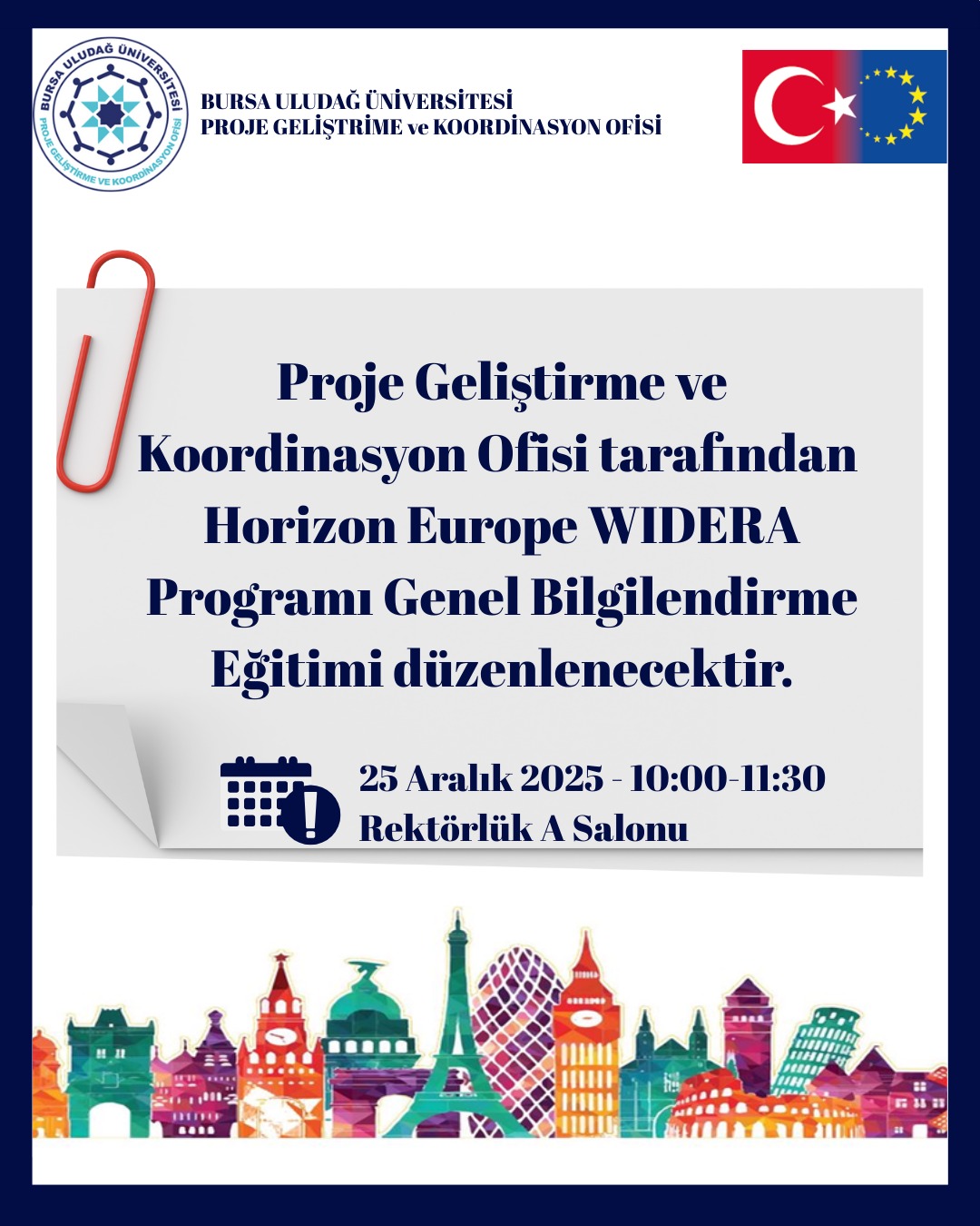 Horizon Europe WIDERA Programı Genel Bilgilendirme Eğitimi