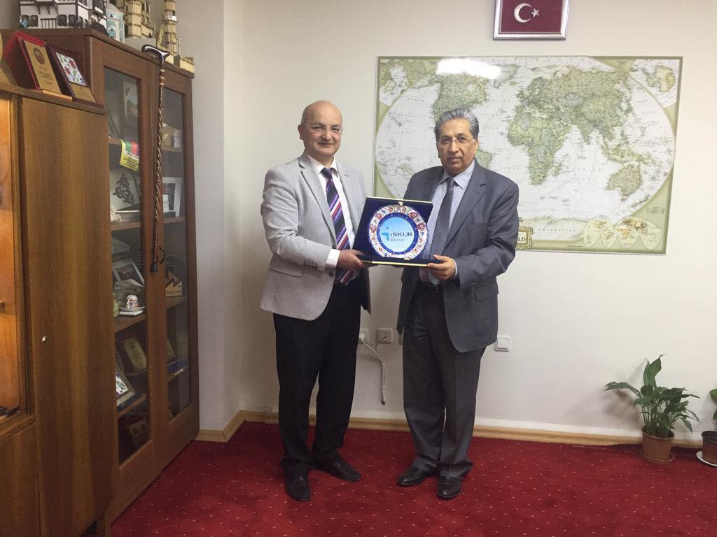  İŞKUR Bursa İl Müdürü F. Eren Türkmen'in Teşekkür Ziyareti 