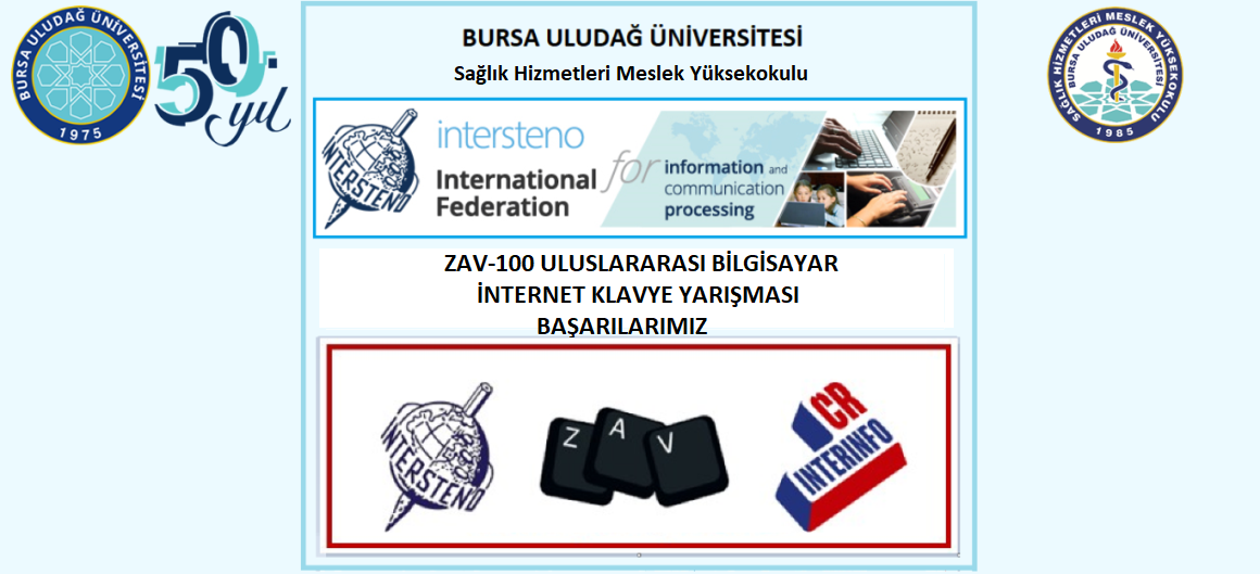 ZAV-100 Uluslararası İnternet Bilgisayar Klavye Yarışması Başarılarımız