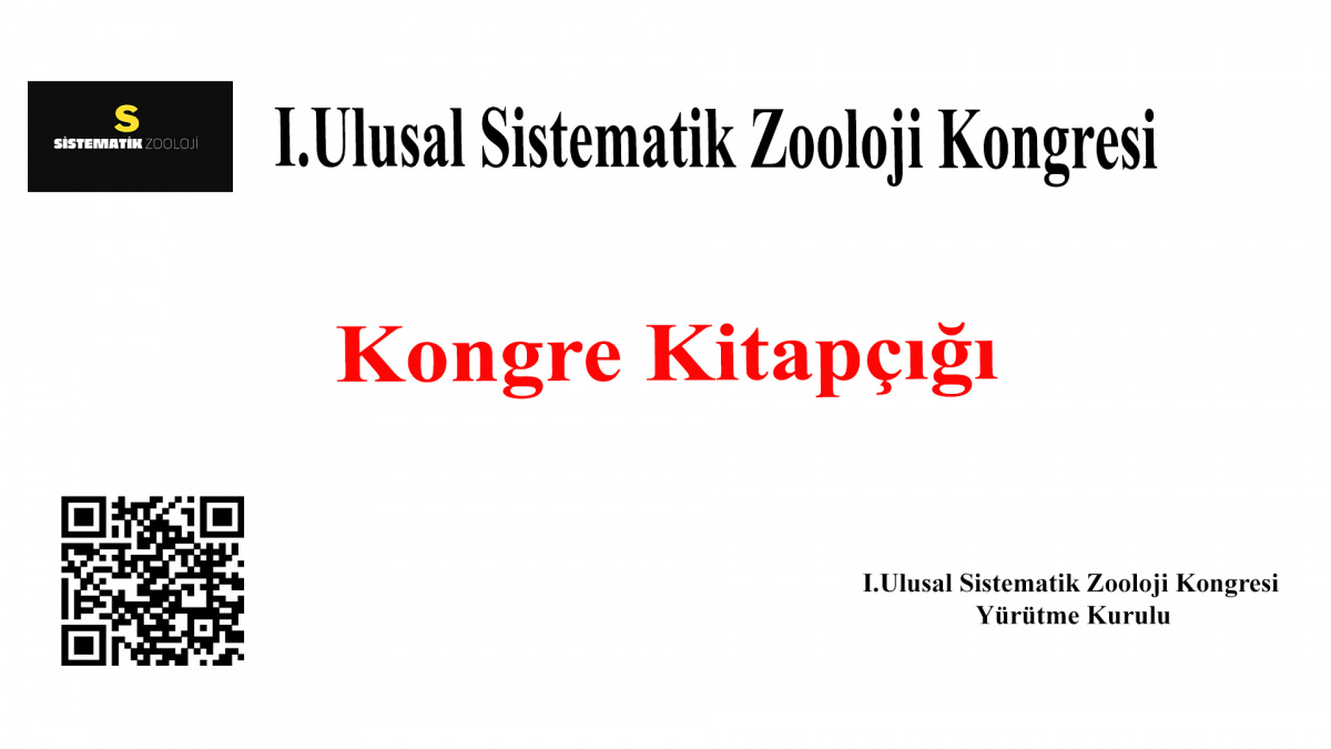  I. ULUSAL SİSTEMATİK ZOOLOJİ KONGRE KİTAPÇIĞI