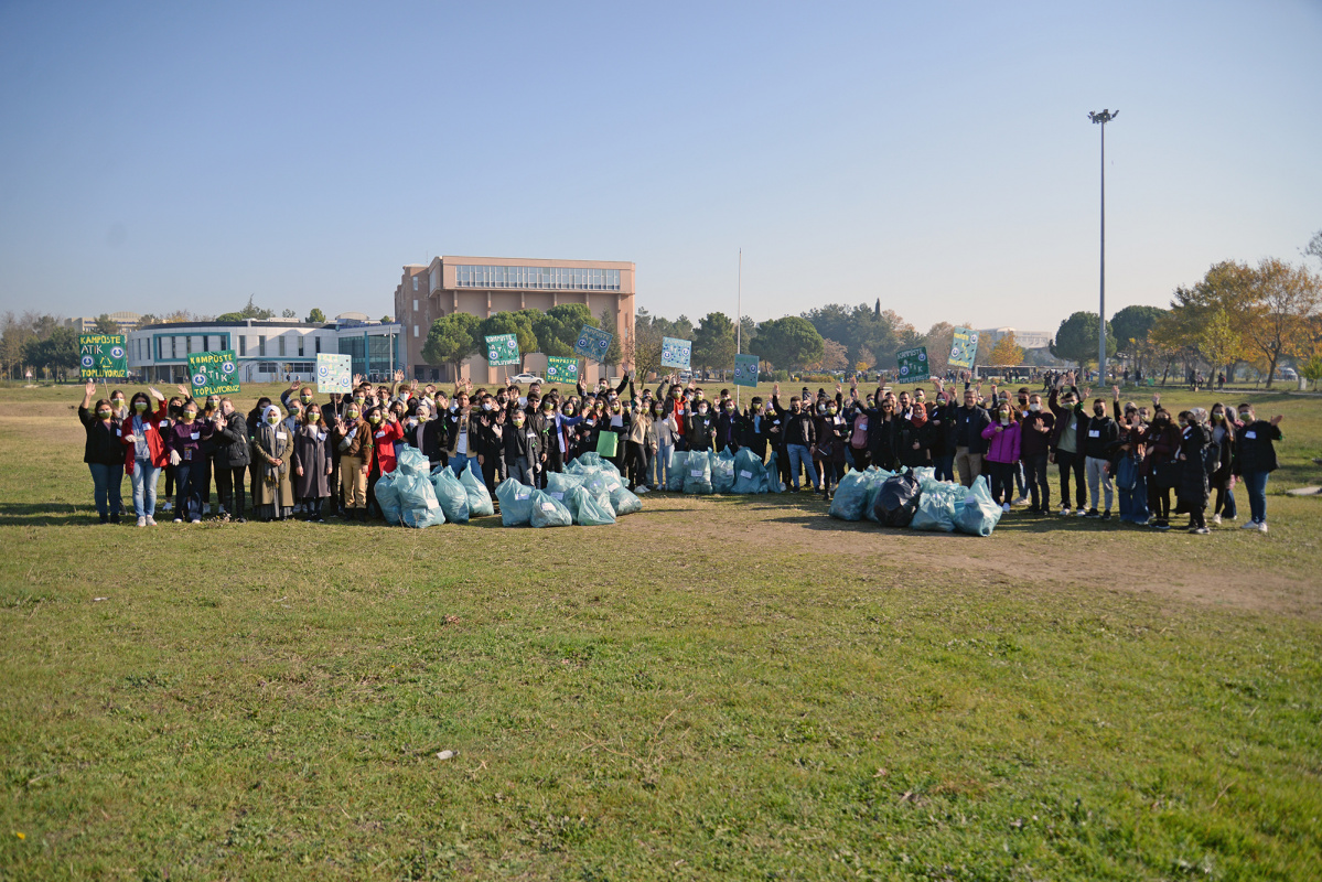 We collected waste at our campus  in European Week for Waste Reduction.