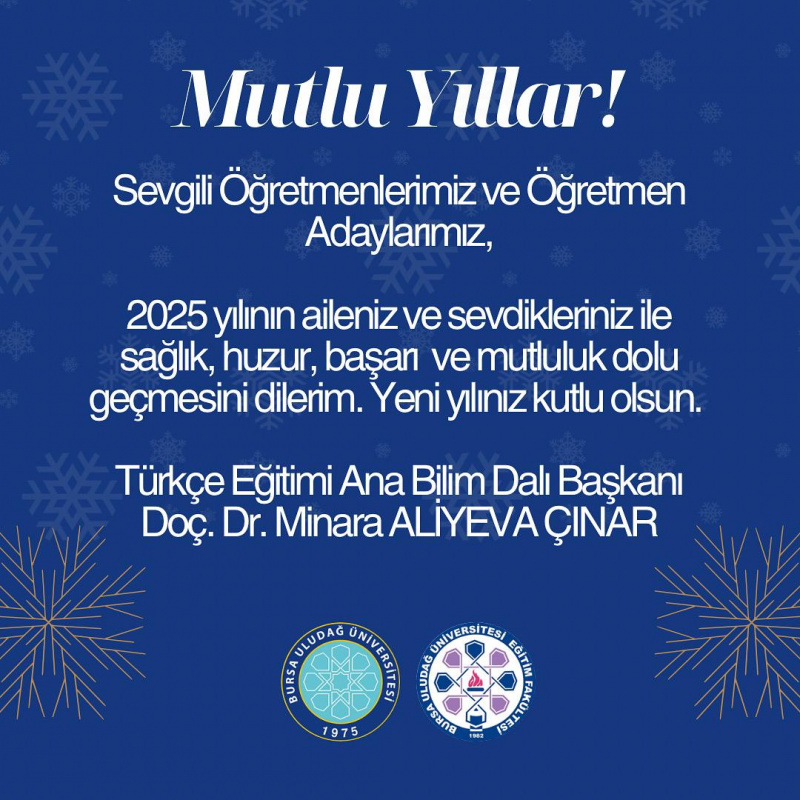 MUTLU YILLAR DİLERİZ