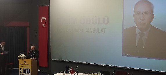 Prof.Dr. Önder CANBOLAT’a TMMOB Ziraat Mühendisleri Odası “Bilim Ödülü”